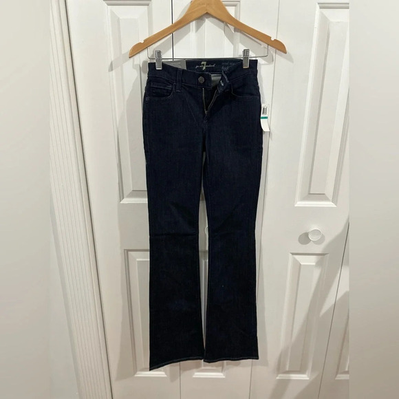 7 For All Mankind Dark Denim Bootcut Size 24 - Picture 1 of 9